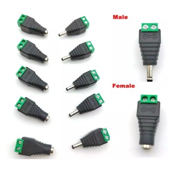 10pcs 12V DC Male Female...