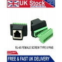 Female to 8 Pin Screw Block...